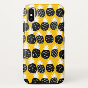 Zwarte anananas iPhone XS hoesje