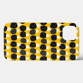 Zwarte anananas Case-Mate iPhone case (Achterkant (horizontaal))