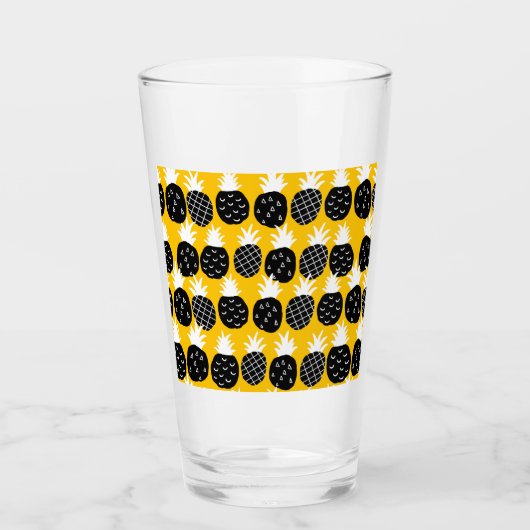 Zwarte anananas glas (Voorkant)