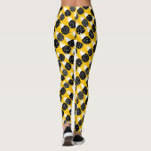 Zwarte anananas leggings (Achterkant)
