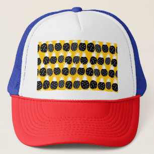 Zwarte anananas trucker pet