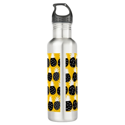 Zwarte anananas waterfles (Achterkant)