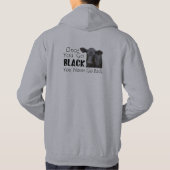 Zwarte Angus Hoodie (Achterkant)