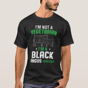 Zwarte Angus Ik ben geen vegetariër. Ik ben een zw T-shirt
