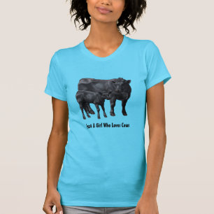 Zwarte Angus-Koe & Cute Calf T-shirt