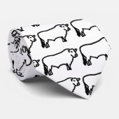 zwarte angus stropdas (Opgerold)