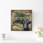 Zwarte Angus Vierkante Klok (Huis)