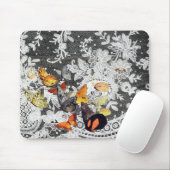 ZWARTE ANTIEK LACE PATTERN MUISMATTEN (Met muis)