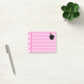 Zwarte Appel Roze noten Post-it® Notes (Kantoor)