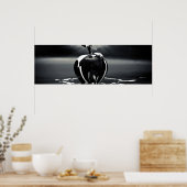 Zwarte Apple Wall Decor (Matte) Poster (Keuken)