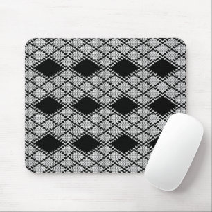 ZWARTE ARGYLE BREI Muismat