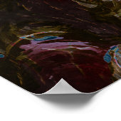 Zwarte Atomic Abstracte Kunst Poster (Hoek)