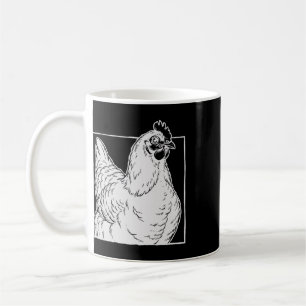 Zwarte Australorp Kip - Vintage Boerderij Kunst Koffiemok