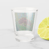 Zwarte auto shot glas (Achterkant)