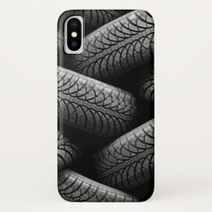 Zwarte autobanden iPhone x hoesje