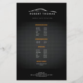 ZWARTE AUTODETAILS, AUTOREPARATIFLYER FLYER (Voorkant)