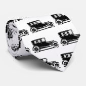  zwarte-autoillustratie stropdas (Opgerold)