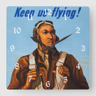 Zwarte Aviateurs Amerikaanse gevechtspiloten uit W Vierkante Klok