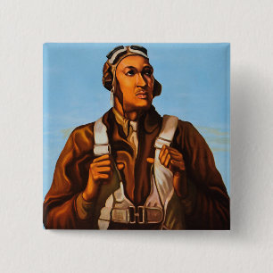 Zwarte Aviateurs Amerikaanse gevechtspiloten van W Vierkante Button 5,1 Cm