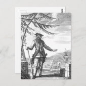 Zwarte baard briefkaart (Voorkant / Achterkant)