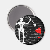 Zwarte baard magneet (Voorkant / Achterkant)