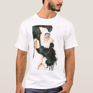 Zwarte baard t-shirt