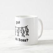 zwarte baars koffiemok (Voorkant rechts)