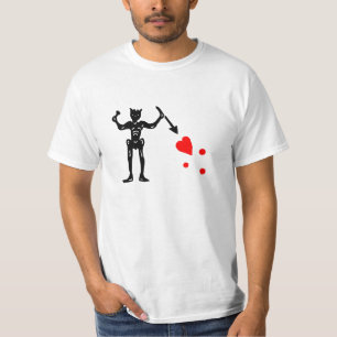 Zwarte baars vlag t-shirt