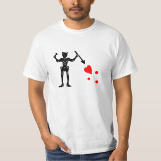 Zwarte baars vlag t-shirt