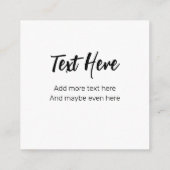 Zwarte Baby Meisje in Pumpkin Herfst-thema Informatiekaartje (Achterkant)