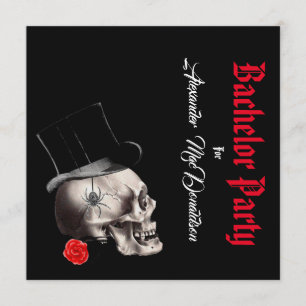 Zwarte bachelorpartij in Gothic, rock of biker Kaart