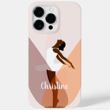 Zwarte Ballerina Balletdanseres Licht Roze Case-Ma