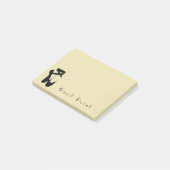 Zwarte balletschoenen en gekleurd post-it® notes (Schuin)