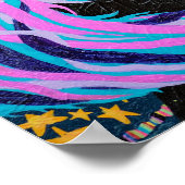 Zwarte ballonafdrukken poster (Hoek)