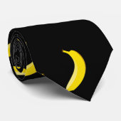 Zwarte banaan stropdas (Opgerold)