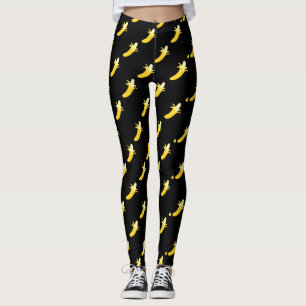 Zwarte banaanLeggings Leggings