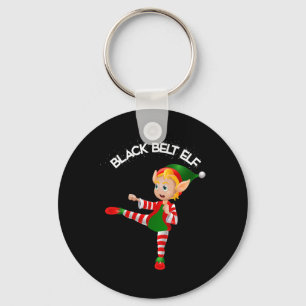 Zwarte Band Elf-taekwondo, Karate, Jui Jitsu, Kick Sleutelhanger