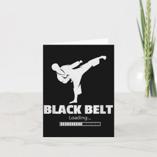 Zwarte Band Laadkick Martial Arts Karate Kaart