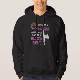 Zwarte Band Prinses Karate Meisje Hoodie