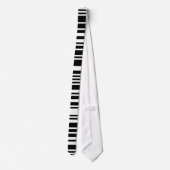 Zwarte Barcode Necktie Stropdas (Achterkant)