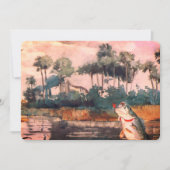 Zwarte bas in de Zuid-Birthday Kaart (Voorkant)