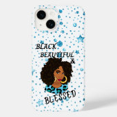 ZWARTE BEAUTIFUL- EN ZWARTE TELEFOONGEVALLEN Case-Mate iPhone CASE (Achterkant)