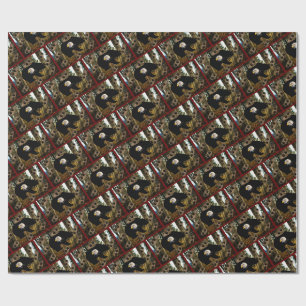 Zwarte Beer Bald Eagle Wilderness Cadeaupapier