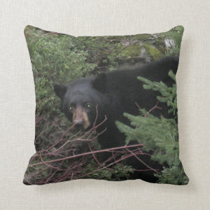 Zwarte Beer bossen Pillow Kussen