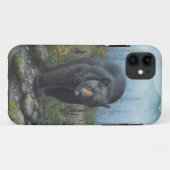 Zwarte Beer Case-Mate iPhone Case (Achterkant (horizontaal))