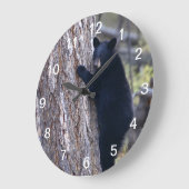 zwarte beer kubus grote klok (Hoek)