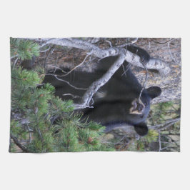 zwarte beer kubus theedoek