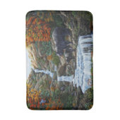 Zwarte Beer moeder en waterval Badmat (Voorkant Verticaal)