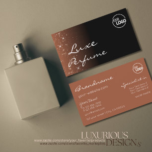 Zwarte beige bruine sparkle glitter sterren met Lo Visitekaartje