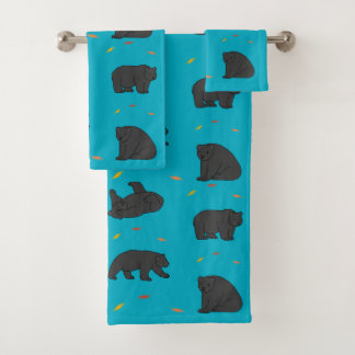 Zwarte Beren Bad Handdoek
